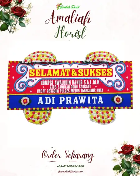 Papan Bunga Ucapan Selamat Dimong